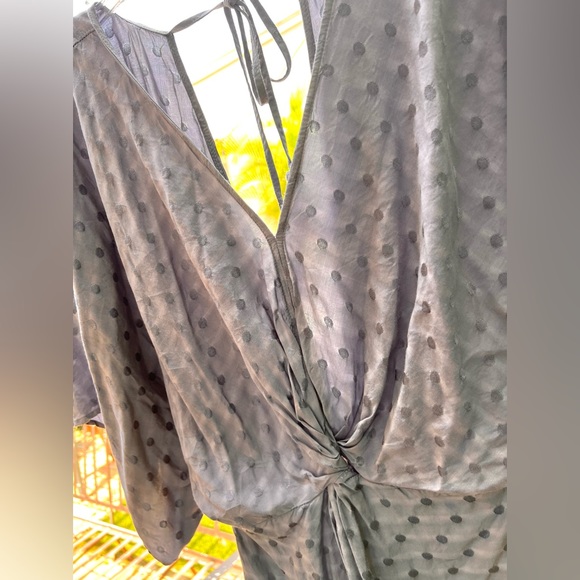 VICI COLLECTION - Cosmos Polka Dot Twist Jumpsuit - Picture 12 of 13